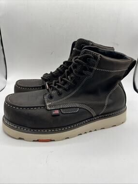 Brunt The Marin 6 Comp Toe Brown Work Boots Shoes Waterproof Men’s Sz 8 M NWOT